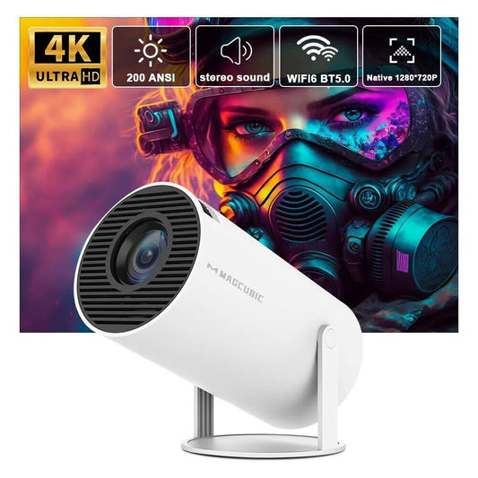 Mini Smart Android Portable Projector - 4K home theater Projector - Kasbah Souq